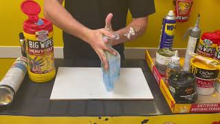 How to remove PU Foam, silicone, paint, grease and grime from hands with Big Wipes HeavyDuty Wipes