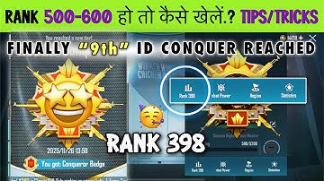 🇮🇳LASY 30 DAYS. 🤩FINALLY REACHED CONQUEROR. SOLO CONQUEROR BEST TIPS & TRICKS.