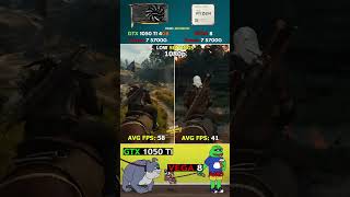 GTX 1050 Ti vs Vega 8 - 41% faster in every game #pcgaming #gaming #shorts