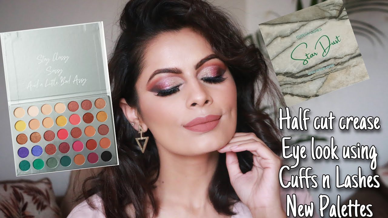 Half Cut Crease Eye look using Cuffs n lashes Ethereal & stardust