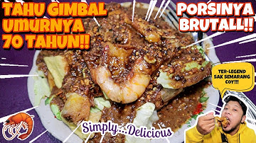 KULINER TAHU GIMBAL TERENAK SEMARANG | PORSI KULI BRUTAL !! TAHU GIMBAL LUMAYAN PAK MAN