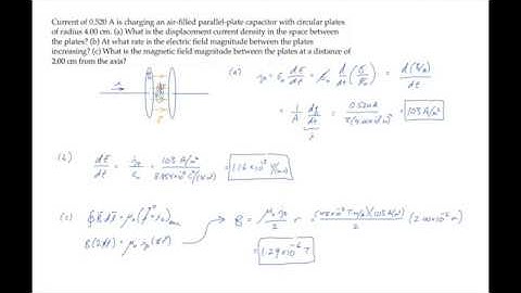 E&M: Displacement Current. Level 2, Example 1