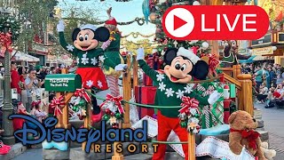 🔴 LIVE Holiday Time At Disneyland - Parade, Crowds, Rides and More!