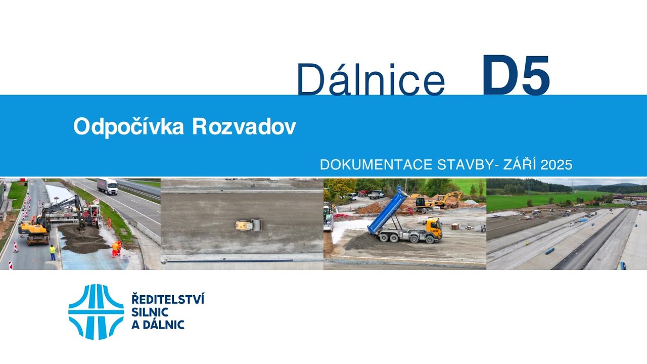 D5 Odpočívka Rozvadov – rozšíření (dokumentace stavby 09/2025)