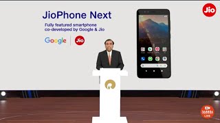 Mukesh D. Ambani announces the launch of JioPhone Next