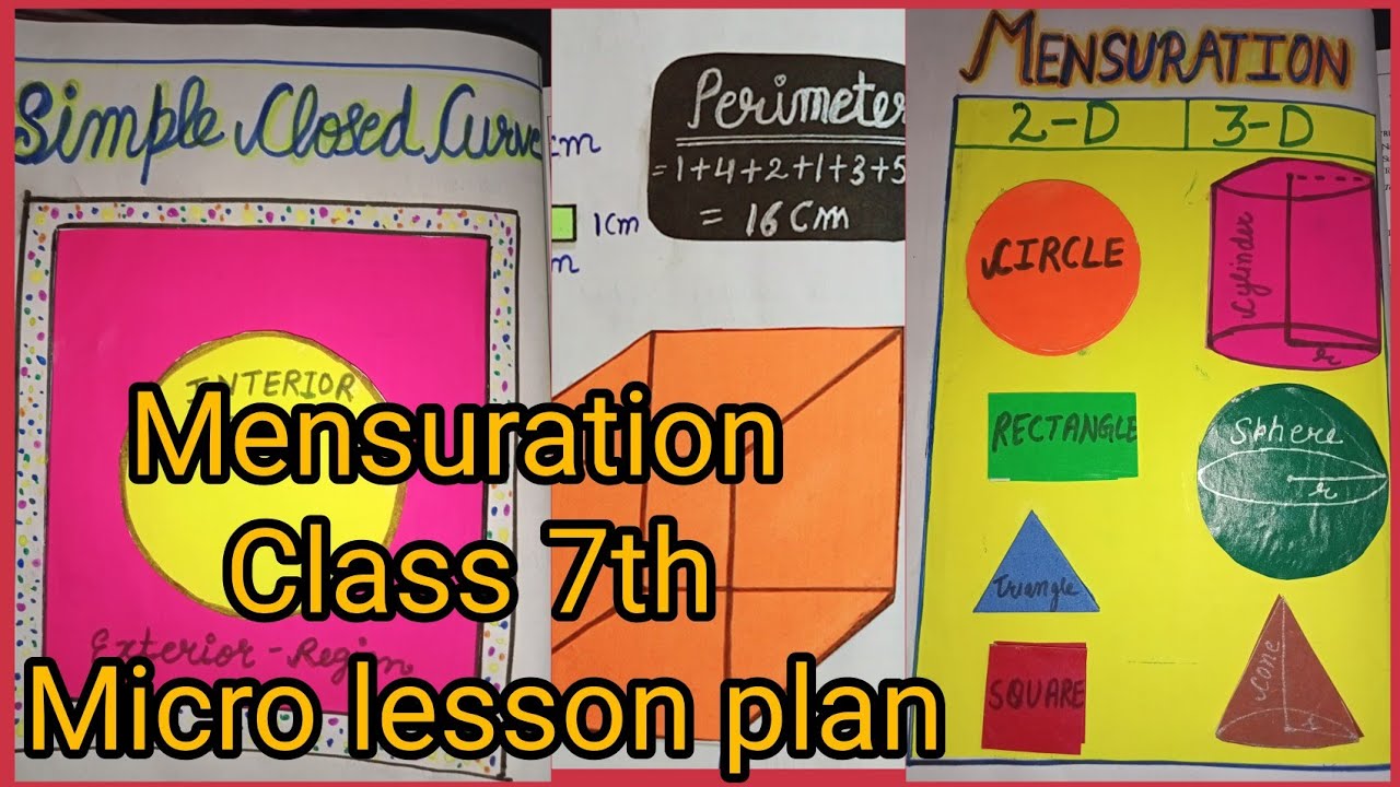 Mensuration class 7th Lesson Plan Microteaching // Skill of Stimulus ...