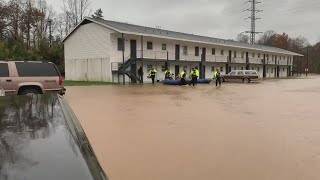 Residents rescued as floodwaters surround Winston-Salem apartment building