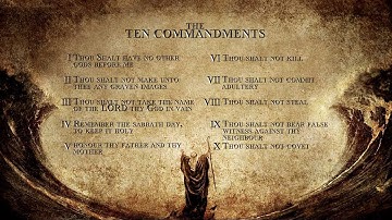 Dennis Prager Sums Up Many of the Ten Commandments