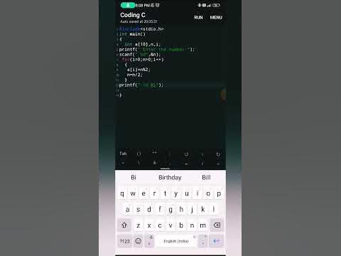 Convert decimal number to binary number using for loop #c #coding # ...