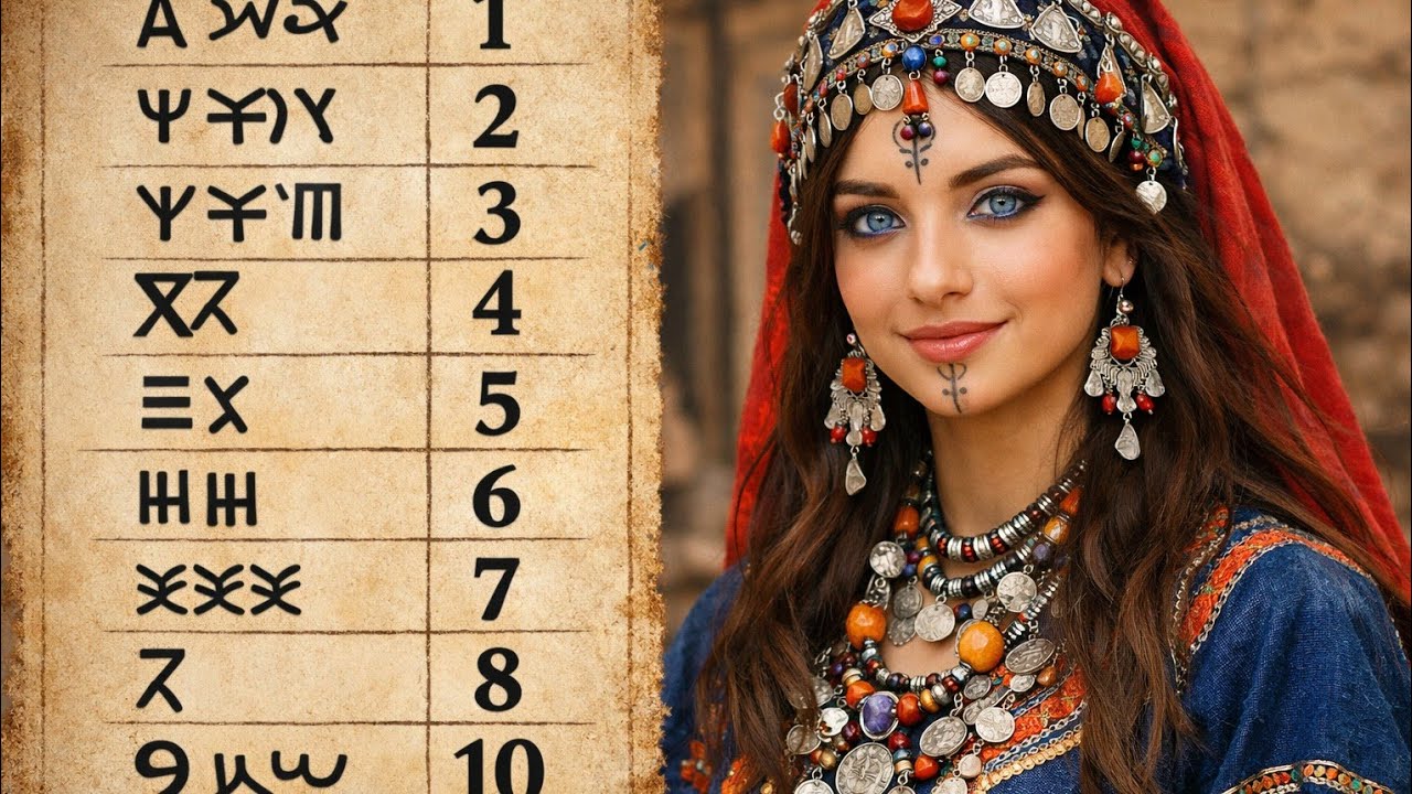 الارقام بالامازيغية،❤️(تعلم الارقام ونطقها بالامازيغية)#الامازيغة😃