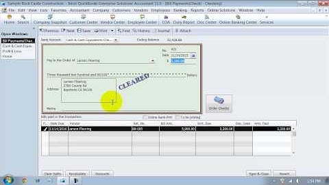 QuickBooks Training - Void Check Without a Closed Period