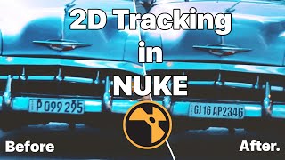 2D Tracking in NUKE | Number plate Changing | Nuke | Aayushedits