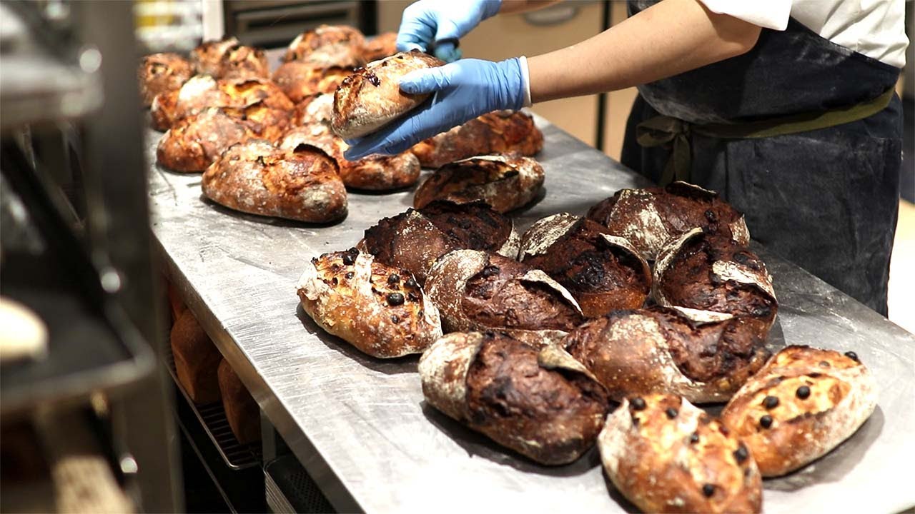 流れるようなスピードで、怒涛のパン焼き上がりラッシュ！自由が丘の最先端ベーカリー【C'EST UNE BONNE IDEE】に密着！　AMSR