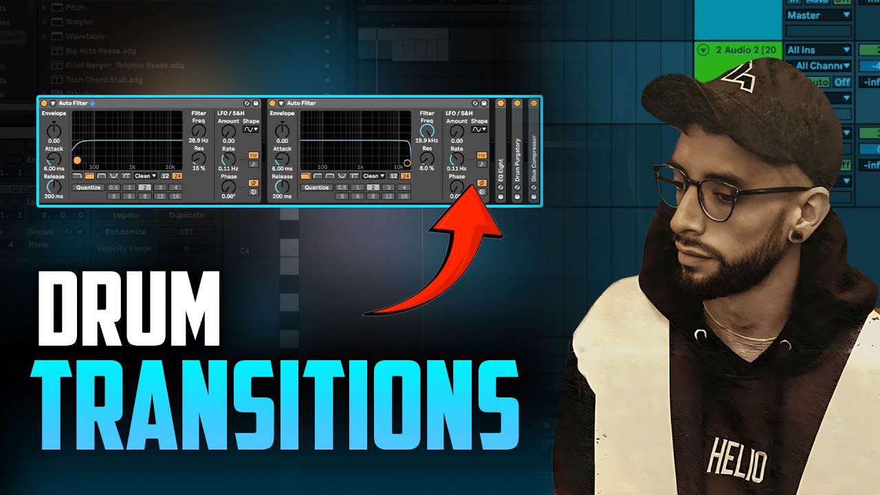 Create Ableton rack for drum transitions - YouTube