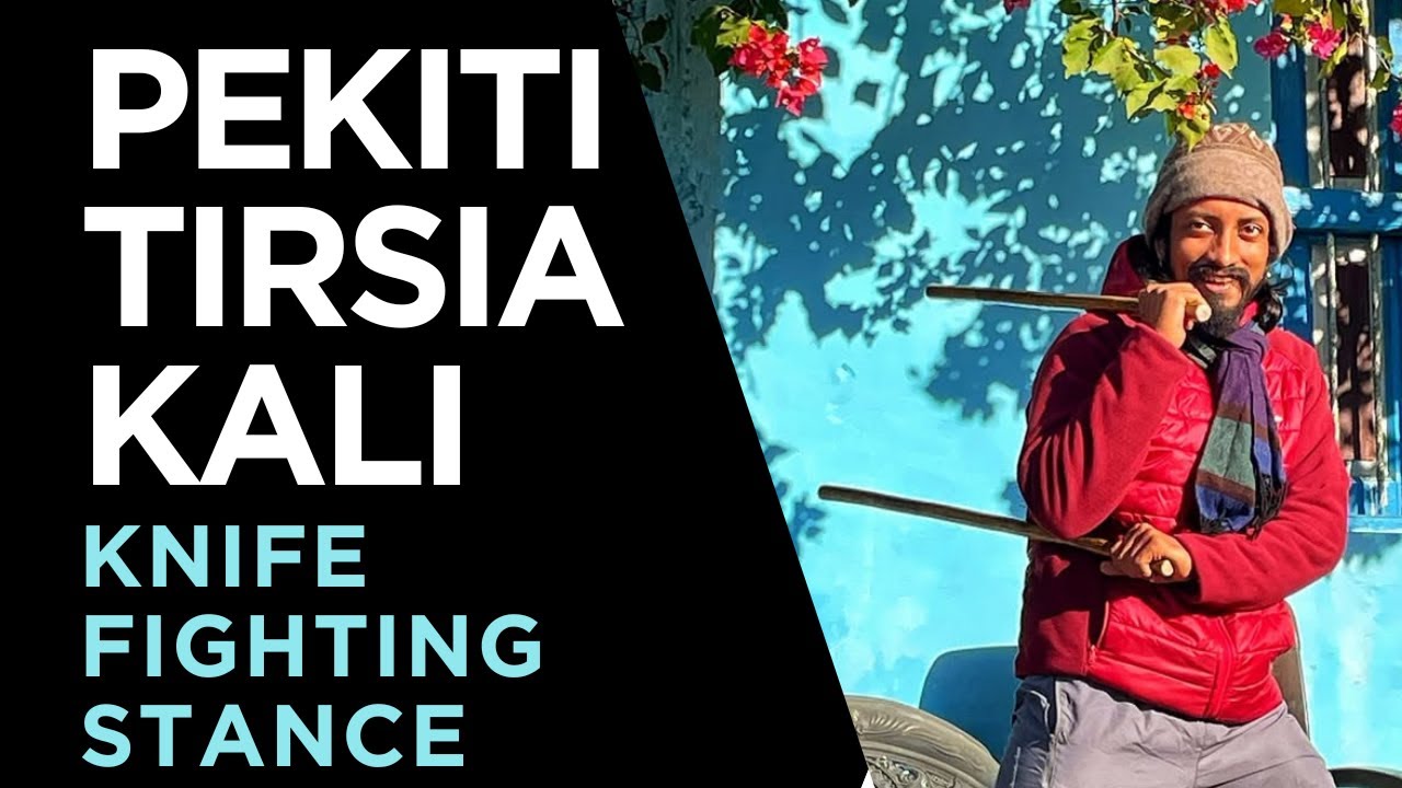 Knife fighting stance in Pekiti Tirsia Kali | Yoga Mind Mastery