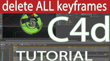C4D Tutorial: How to delete all key frames in your scene at once in cinema 4D
