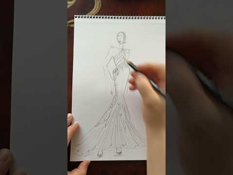 Фашн иллюстрация #fashionillustration #modestfashion #рисунок #дизайнер #мода#дизайн#sew #sketching