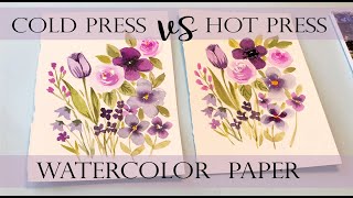 Cold Press Watercolor Paper Vs Hot Press- Which Is Better? - Youtube