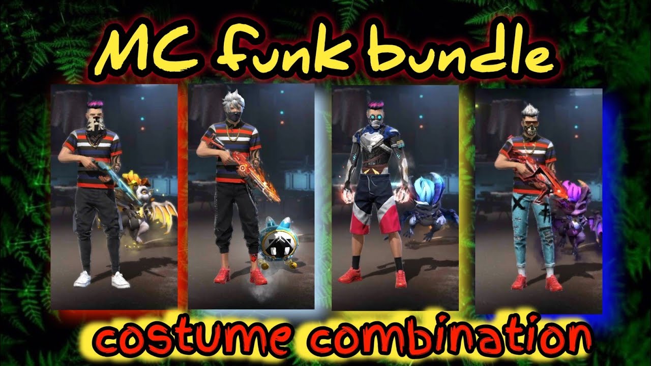 free fire faded wheel || mc funk bundle free fire || free fire costume combination