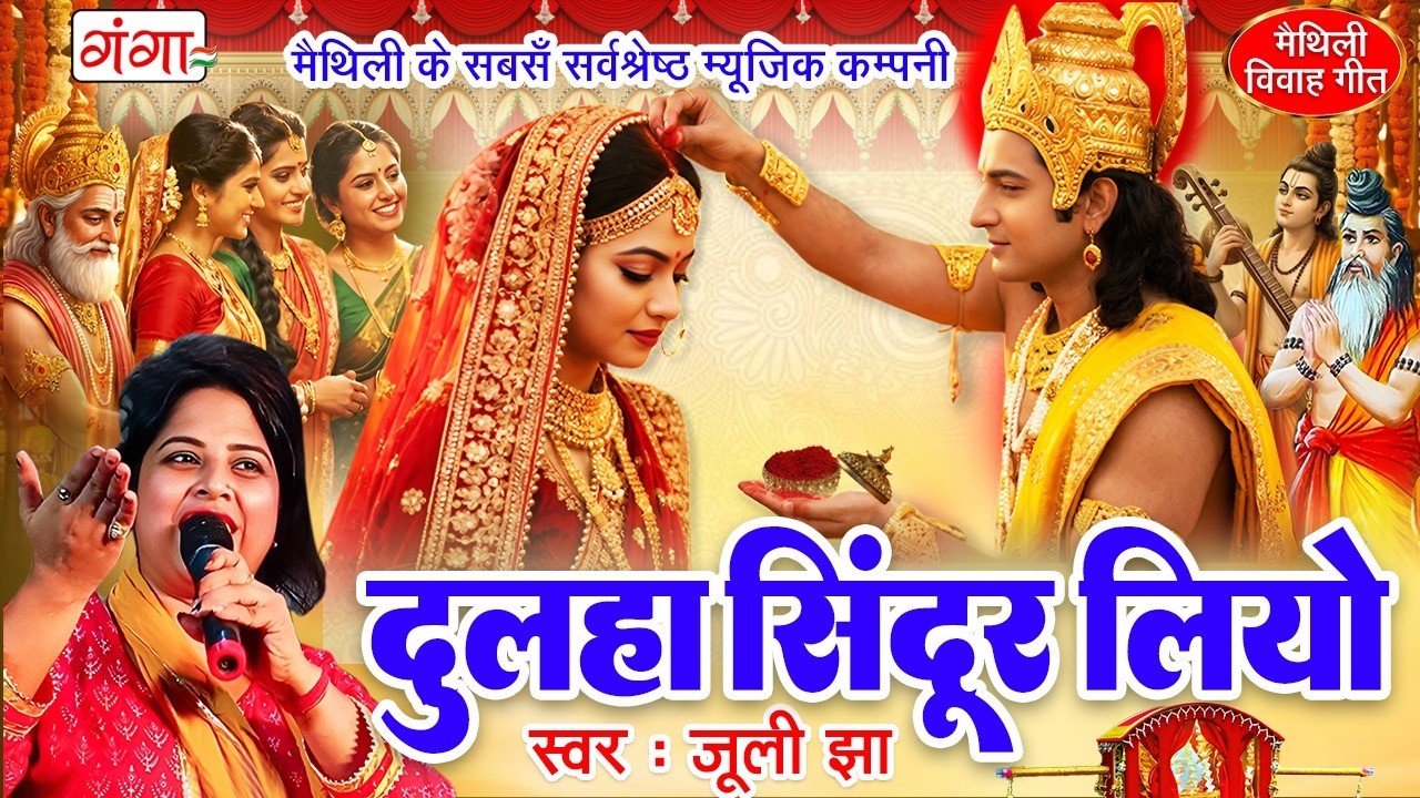 मैथिली विवाह गीत | दुल्हा सिंदूर लियो हाथ | Dulha Sindoor Liyau Hath | Ram Sita Vivah |Juli Jha Song