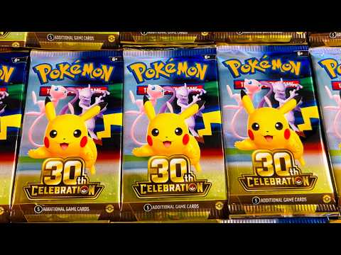 Opening 50x Pokemon 30th Celebration Booster Packs