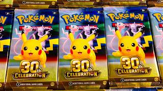 Opening 50x Pokemon 30th Celebration Booster Packs