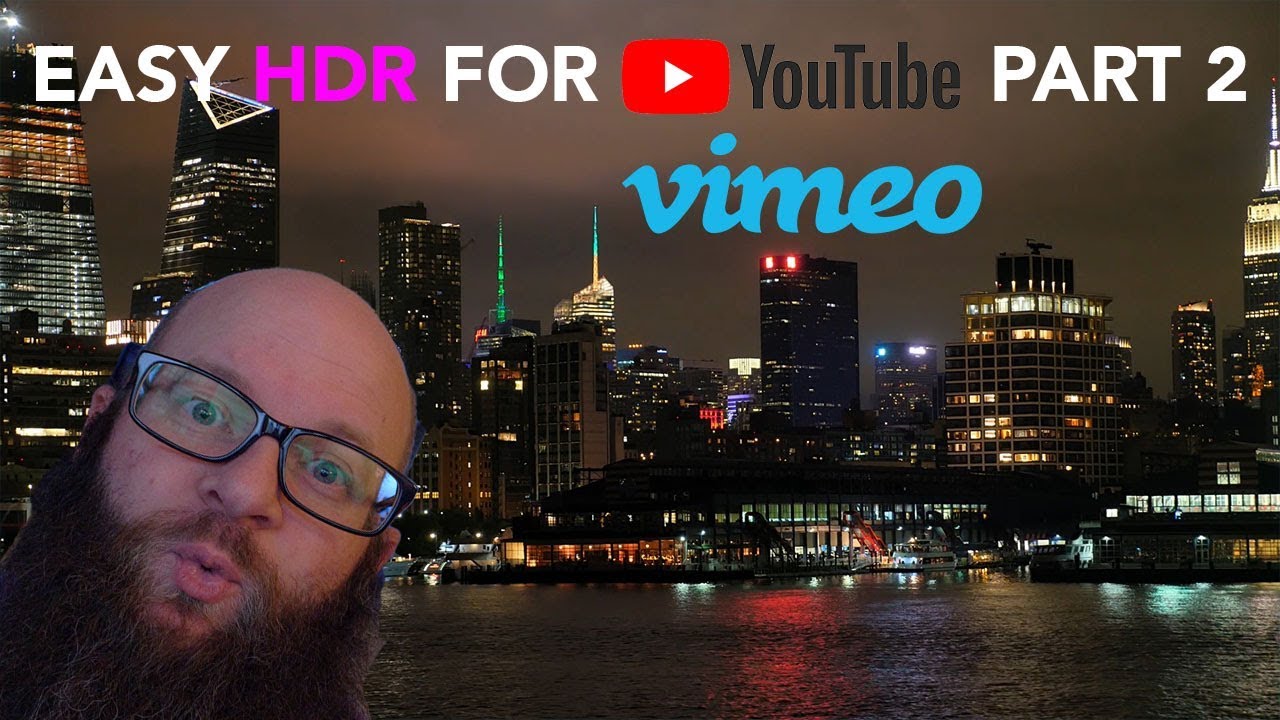 Easy HDR  video for YOUTUBE  vimeo tutorial part 2 how to 