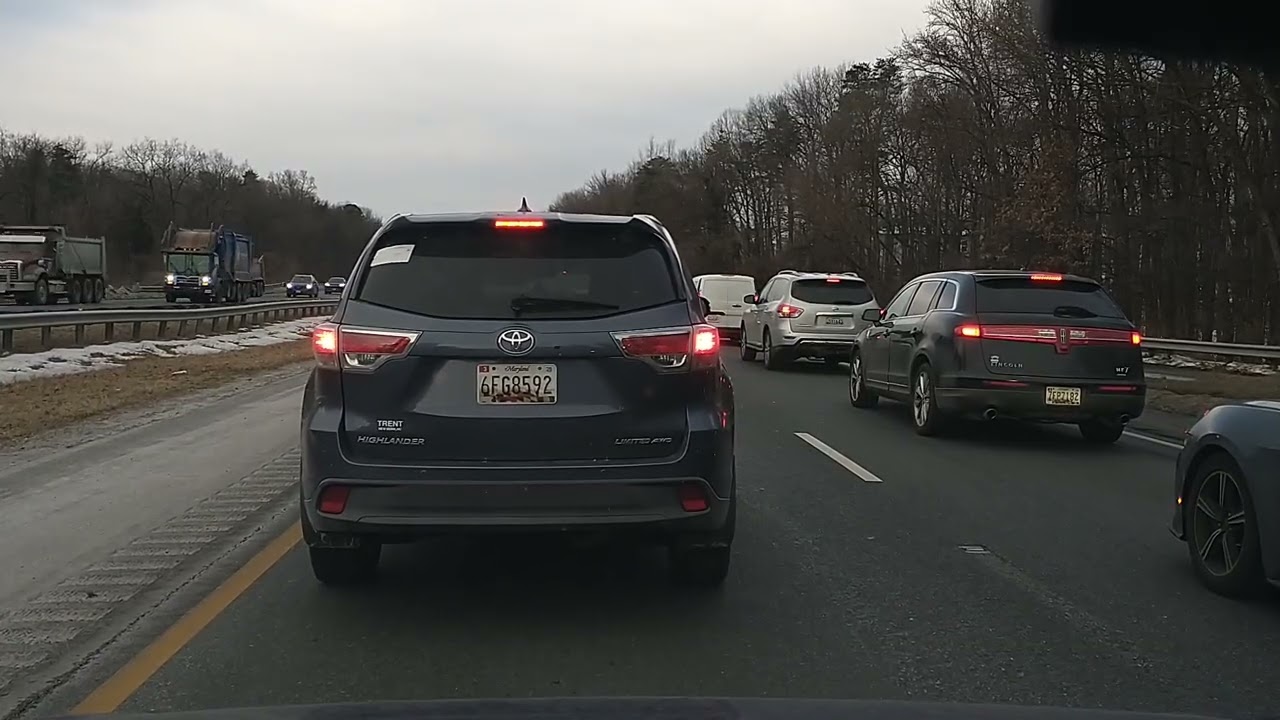 US-50 West to Kenilworth Ave Morning Drive | Cloudy Day | D.C. Dashcam