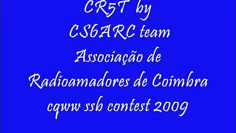 CR5T CQWW 2009 wmv