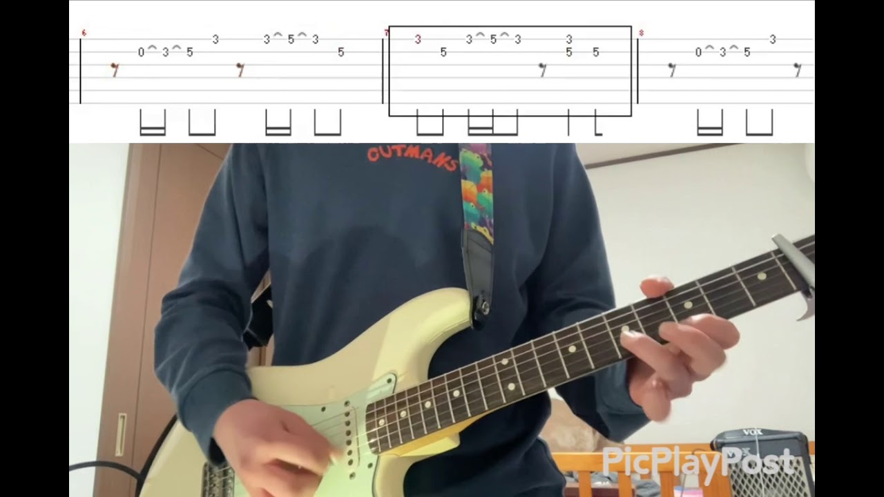 【ギターTAB譜付】アンノウン・マザーグース (LIVE ver.) - ヒトリエ リードギター (guitar cover by Rookie)