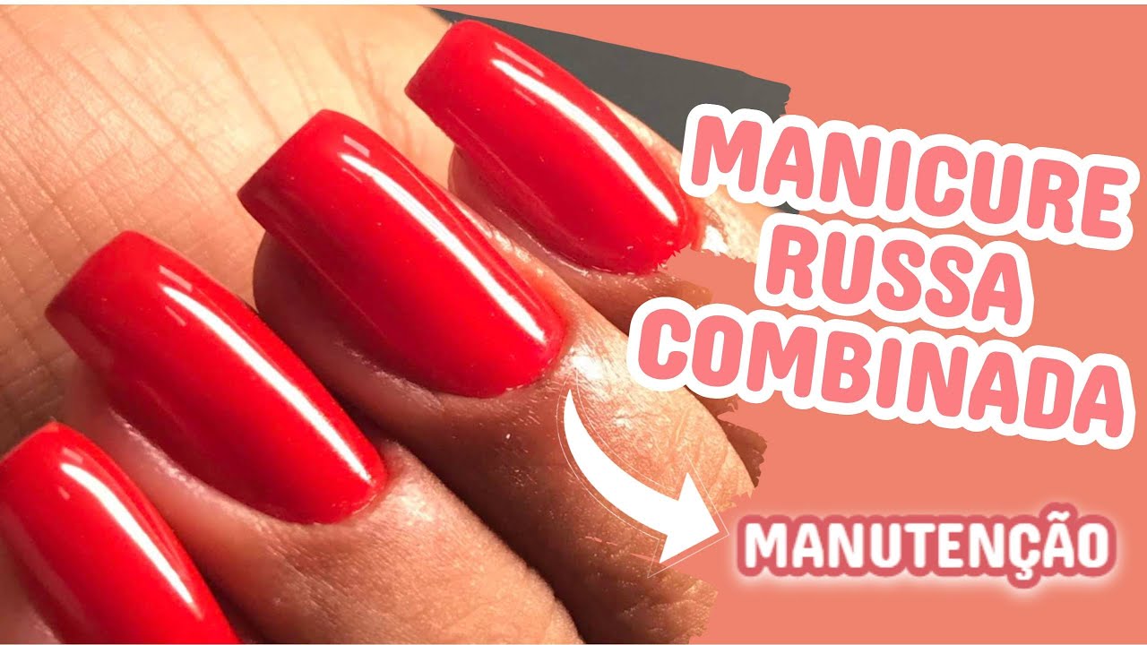 MANUTEÇÃO/MANICURE RUSSA COMBINADA/ESMALTADA/BEM PROXIMA DA CUTICULA