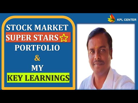 STOCK MARKET SUPER STARS PORTFOLIO & MY KEY LEARNINGS⭐️✨| RK DAMANI, RAKESH JHUJHUNWALA | #KPLCENTER