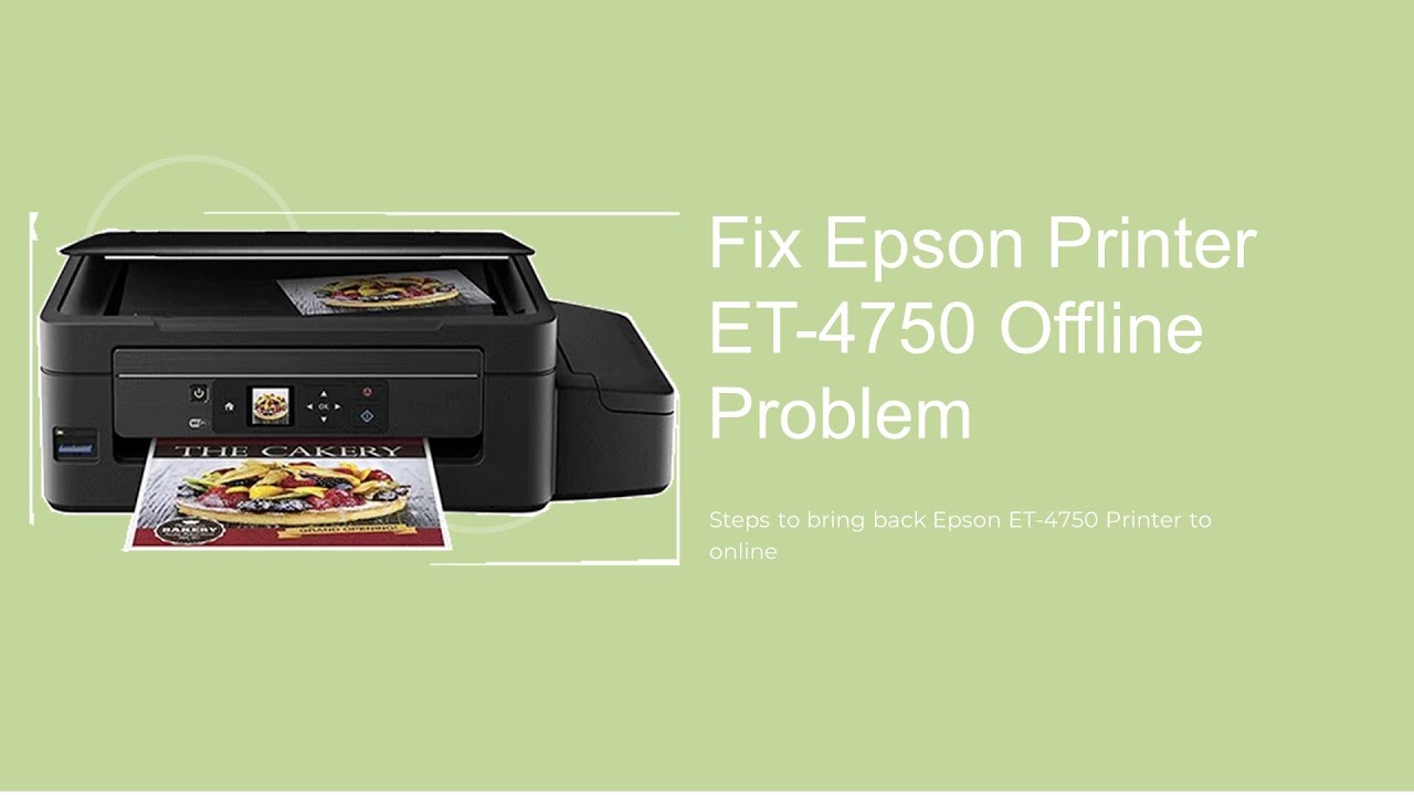 How to Change the Epson ET 4700 Printer from Offline to Online 