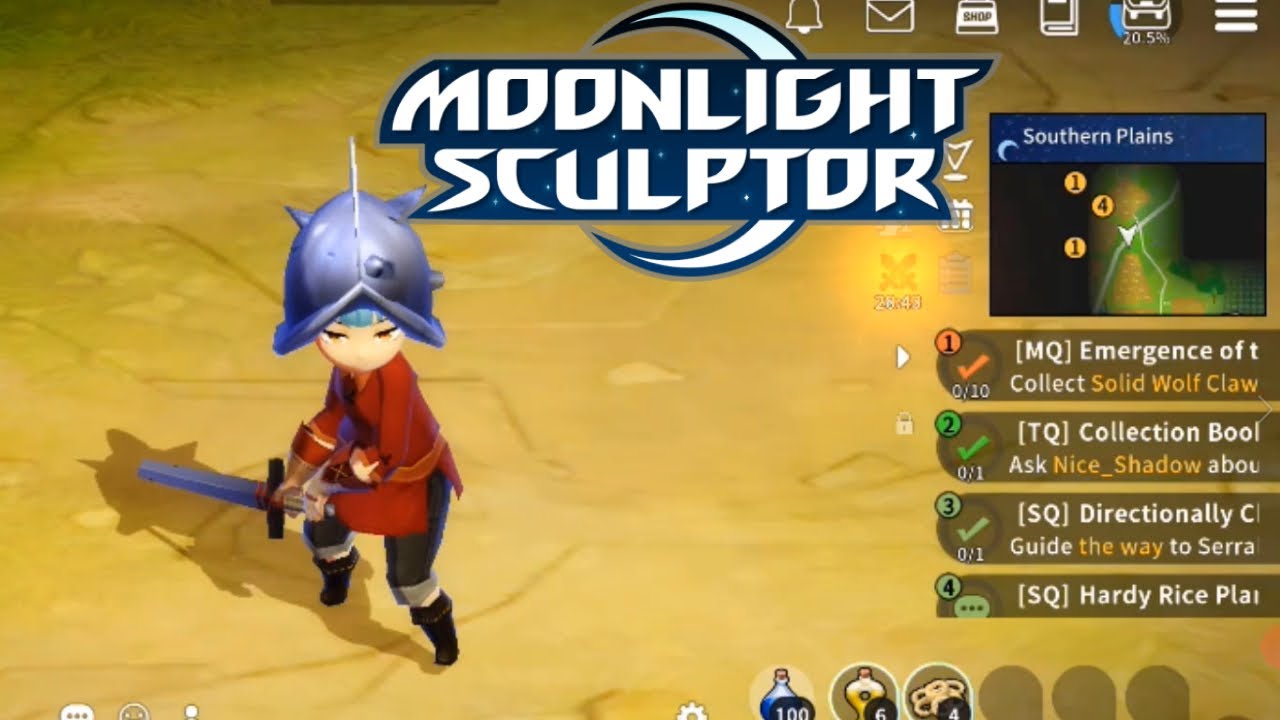 [Gameplay] First Time Playing **Moonlight Sculptor** MMORPG -  WARRIOR Class | Google PIXEL 5 |