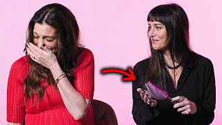 Anne Hathaway  & Dakota Reacts to 'Vibrating Brush' 