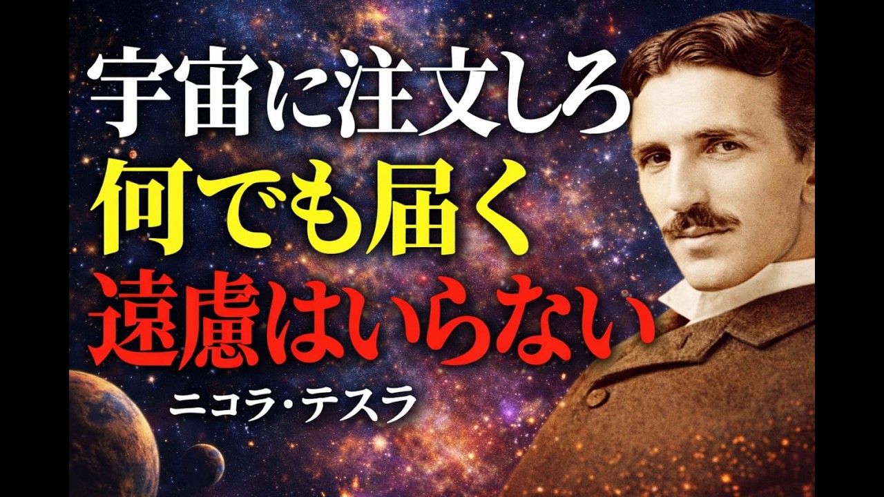 【※1％しか知らない】宇宙に注文しろ～何でも届けてくれる｜ニコラ・テスラ