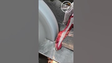 How to Precisely Profile a Damascus Steel Knife Rough Cut Out | Knives Ranch