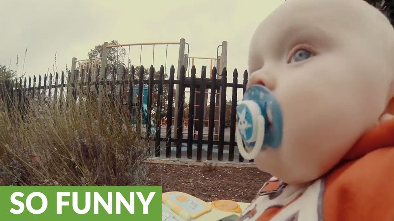 "Runaway baby" footage is adorably entertaining YouTube