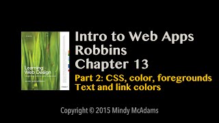 Intro to Web Apps Robbins Chapter 13 part 2