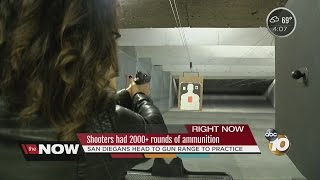 Numerous mass shootings prompt some San Diegans to hit gun range