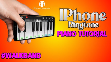 IPhone ringtone Piano tutorial | walk band tutorial | easy piano tutorial | Apple ringtone on piano