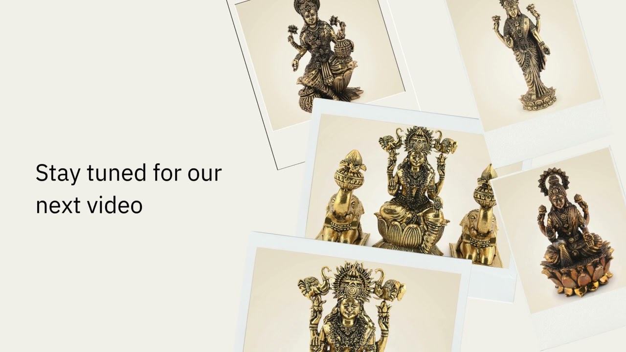 Brass Laxmi Idol For Prosperity And Wellness For Your Home Or Office