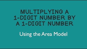 Multiplying a 1-Digit Number by a 1-Digit Number Using the Area Model