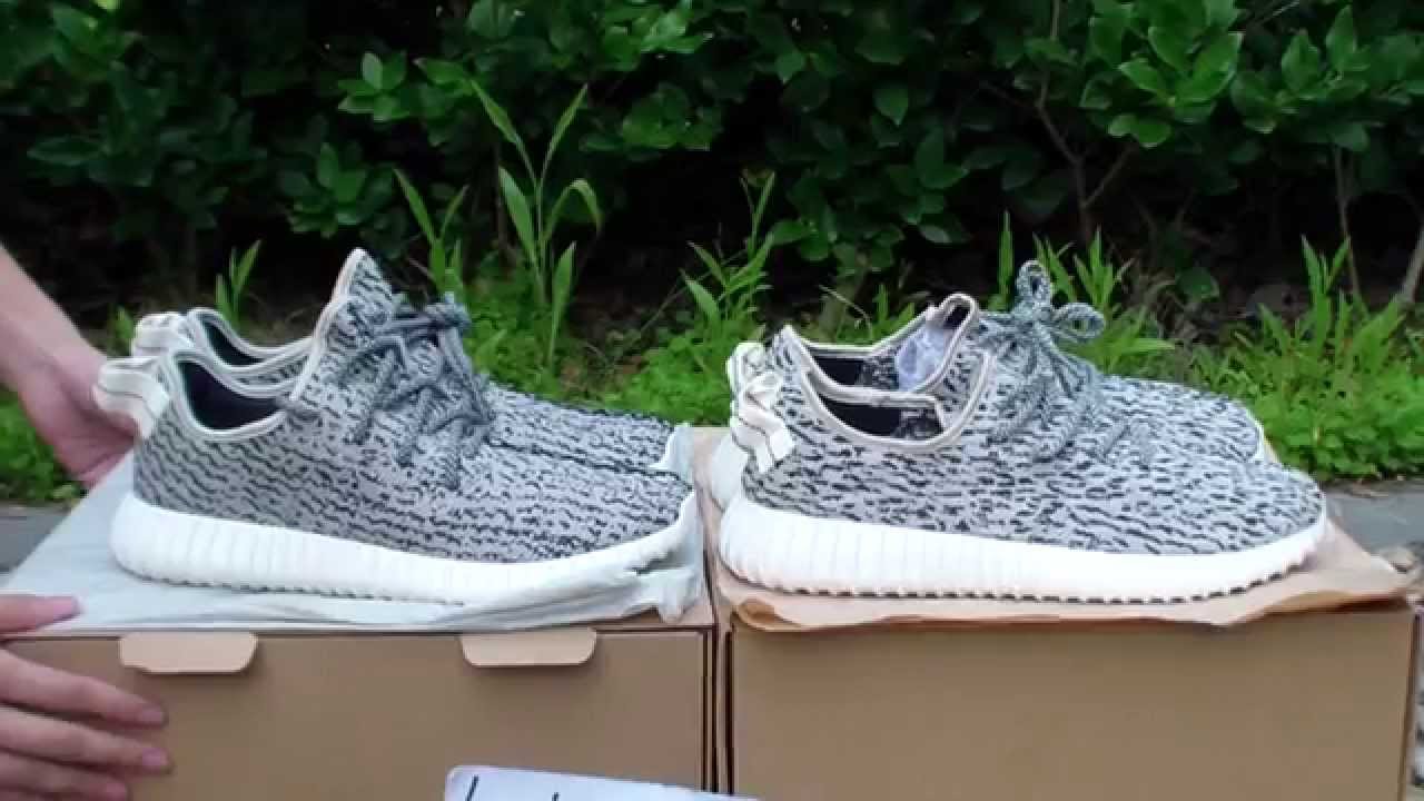Authentic yeezy 350 best version from www.bagssaleusa.com VS other factory fake shoes. - YouTube