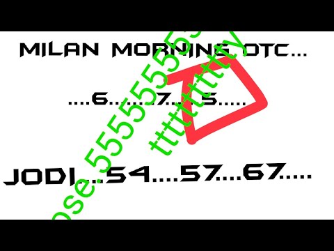 ||11/01/2022|| TODAY MILAN MORNING OTC FIX PLAY BINDASH