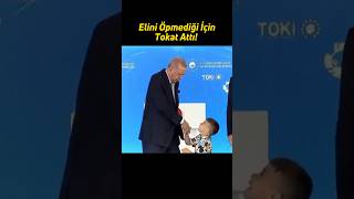 Erdoğan, Rizede Yanına Gelen Çocuğa, Elini Öpmediği Için Tokat Atti.