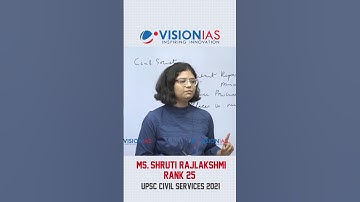 TOPPERS ON GS PRELIMS | MS. SHRUTI RAJLAKSHMI, AIR 25, UPSC CSE 2021| TIP #178