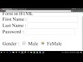 HTML tutorial in Hindi - part 8 - Form tag in html in hindi (Textbox, Password,Radiobutton,Checkbox)