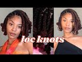 HOW TO: QUICK & EASY LOC KNOT TUTORIAL FOR MEDIUM LENGTH THICK LOCS| thequalityname