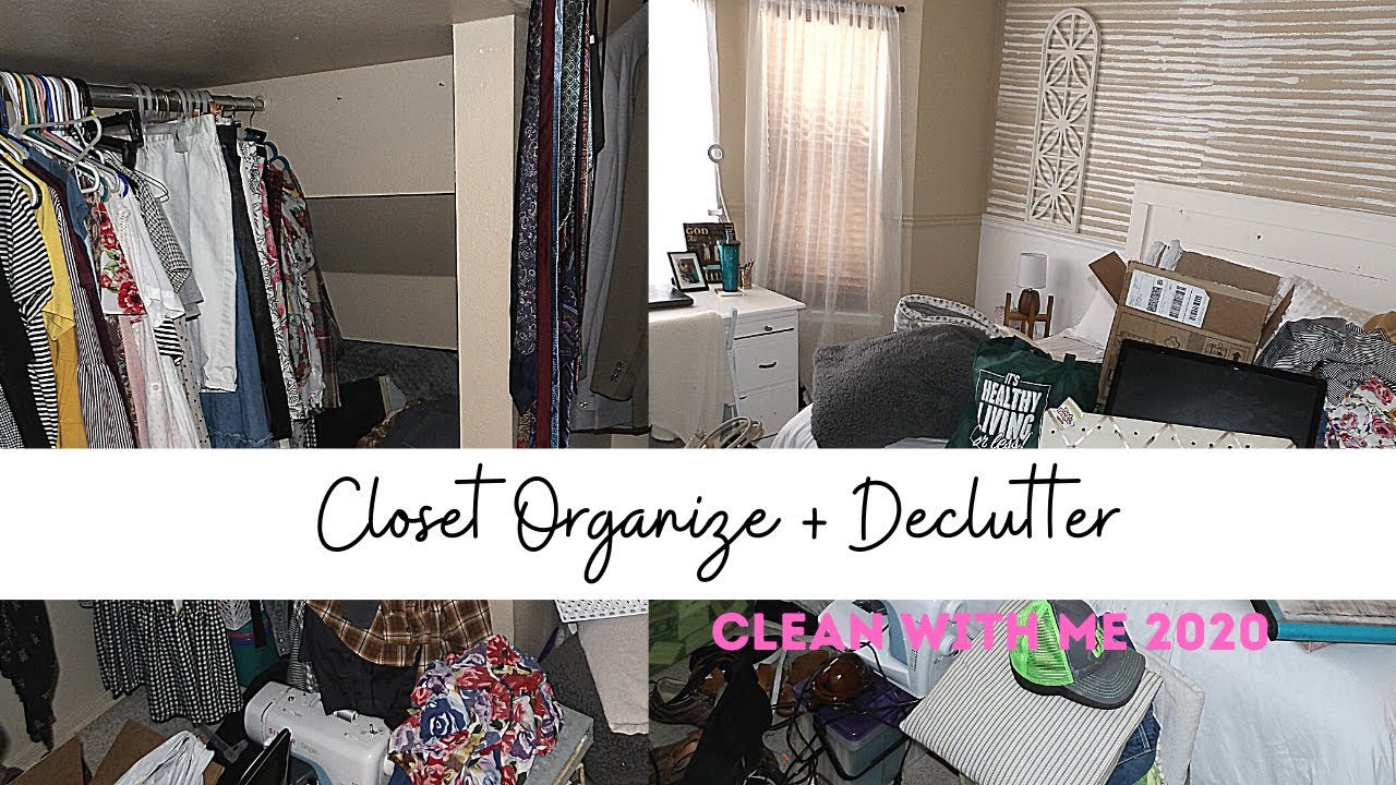 CLOSET ORGANIZATION AND DECLUTTER | CLEAN WITH ME 2020 | BEFORE AND AFTER | SPRING CLEANING 2020
